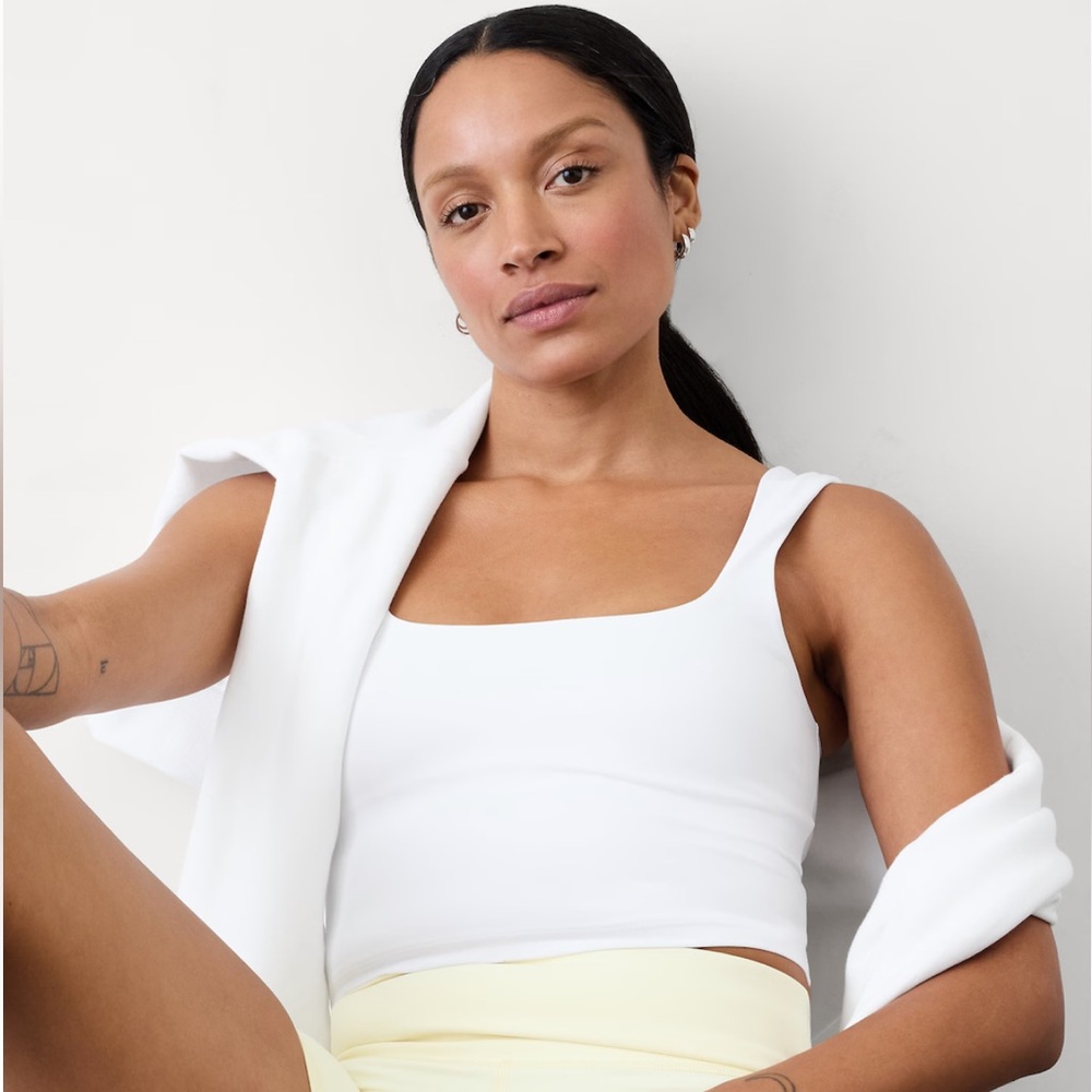 Square Neck Crop Bra A-C